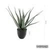 Planta artificial de aloe simulada nórdica, orquídea tigre falsa, suculentas tropicales, decoración para sala de estar interior, adornos para escaparates