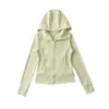 Sudadera con capucha ajustada protectora del sol, top de yoga, chaqueta tipo cárdigan + Pantalones rectos de cintura alta con cordón, conjunto deportivo