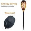 Lámpara de antorcha decorativa de paisaje para patio exterior, impermeable, retro, simulación de llama dinámica solar transfronteriza, 12 LEDs