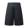 Yidao Vintage 2026 Verano Nuevo Japonés Retro Nicho Simple Color Sólido Diseño Plisado Corte Holgado Pantalones Cortos