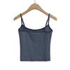 Camisola de Mujer Chica Caliente Cintura Elástica Cordón Casual Holgado Recto Pantalones Rayados Traje de Dos Piezas