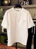 Pantalón distintivo de verano nuevo Cuello redondo Manga corta Ins Trendy Casual Todo-combinable Estilo coreano Costuras Camiseta transpirable Top para hombre