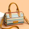 Bolso Cruzado de Hombro Casual con Textura de Gama Alta Nuevo de Moda para Comercio Exterior Simple Portátil de Paja Bolso de Playa para Vacaciones en la Costa