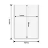 Porta-Cartões Guka de Alta Definição B8 Branco Transparente Claro Espessado Protetor de Cartão Álbum Polaroid Cartão Pequeno de 3 polegadas Capa Rígida de Plástico