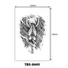 Nuevo Tatuaje de Brazo Tatuaje en Blanco y Negro Tótem Animal Calcomanía Fábrica en stock Venta al por Mayor Transfronterizo TATUAJE Impermeable
