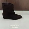 Botines de punta fina que no cansan los pies, nuevo estilo otoño e invierno 2026, elegantes y estilizados, botas ajustadas versátiles, botines de moda