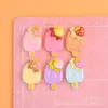 Paleta de fresa de simulación Accesorios de resina Pegamento de crema para manualidades DIY Materiales hechos a mano Juguete comestible Pegatina de helado Accesorios para el cabello Crocs