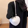 Nuevo Producto de Verano Nicho Lujo Ligero Moda Callejera Bolso Cruzado para Hombro de Cuero Genuino para Mujer con Diseño de Corazón Tridimensional