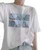 Camiseta de manga corta estilo Hong Kong bf Strange Flavor Loose Student Mori Super Fire cec 2021 para mujer, de media manga, estilo funerario moderno.