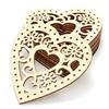 Artesanías de madera, suministros para bodas, San Valentín, amor hueco, decoración de amor, colgante pequeño creativo, 10 piezas por paquete