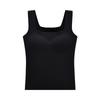 Chaleco con tirantes anchos para mujer, sujetador interior con almohadilla para el pecho, top de tubo de una pieza, ropa interior fina para exteriores de verano, tirantes