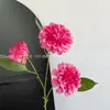 Flores Artificiais Coloridas Estilo Monet Flores Falsas Atacado 3 Cabeças Fragrância Escura Arranjo de Casamento Decoração de Paisagismo de Fundo