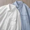 Camisa de trabajo de manga larga resistente estilo americano para hombre, nuevo modelo de primavera y otoño con bolsillos, chaqueta camisa casual de negocios de alta gama para hombre