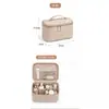 Bolsa de Almacenamiento de Belleza Particionada Multifuncional con Diseño de Asa Portátil, Resistente al Agua y a la Suciedad, Bolsa de Maquillaje de Gran Capacidad para Llevar