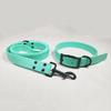 Novo Conjunto de Coleira para Pet, Anti-Mordida, Anti-Perda ao Sair, Coleira de Silicone Fofa Ajustável de Verão para Cachorro