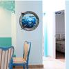 Nueva pegatina de pared 3D estéreo para sala de estar, dormitorio, TV, fondo, mundo submarino, tiburón, tortuga, pegatina de pared Z-2-001