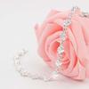 Pulseira feminina de rosa banhada a prata amor pulseira joker moda japonesa e coreana para presente de aniversário de namorada atacado de fábrica