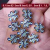 Gradiente Agujero Pasante Goteo de Aceite Tejido Hecho a Mano DIY Accesorios para Joyería Mariposa Flor de Loto Pulsera Collar Colgante Materiales Venta al por Mayor