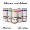 Cotonetes de Algodão para Cílios Enxertados para Remover Cílios Postiços, Cotonetes de Maquiagem para Plantar, Limpar Cartões de Papel, Embalagem em Garrafa, Remoção Rápida de Maquiagem