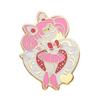 Broche de traje de niña, insignia de metal, alfiler para cuello, ramillete rosa, regalo exquisito