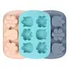 Molde para Hornear Pastel Molde de Silicona para Pastel de 6 Piezas Molde para Pastel con Forma de Flor Molde para Chocolate Molde para Pastel al Vapor Molde para Alimentos Complementarios para Niños