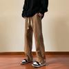 Pantalones vaqueros 2023 nuevos de marca de moda retro para hombre, pantalones rectos desgastados americanos, pantalones casuales de pierna ancha de calle alta de otoño