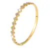 Pulseira de Aço Titânio de Trevo de Quatro Folhas Nova Versátil Transfronteiriça Que Não Desbota, Pulseira de Aço Inoxidável de Respingo de Bebê de Luxo Leve Europeu e Americano para Mulheres