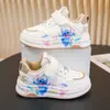 Zapatos para Niña 2026 Nuevo Modelo de Primavera Tenis de Piel para Niños Tenis Blancos Casuales de Princesa para Niños Grandes
