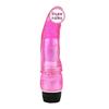 Fabricantes fornecem pênis de simulação de cristal TPE com vibração única produtos para adultos masturbação feminina comércio exterior quentes explosões