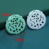 Acessório de pingente oco imitação de jade Xiu em resina, componente de fecho para colar DIY feito à mão, acessório de colar Hanfu estilo antigo