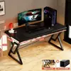 Escritorio Habitación Mesa E-sports Mesa de Estudio Escritura Mesa de Computadora con Orificio para Cables Escritorio Ampliado Mesa Engrosada Reforzada