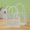 Bolsa de Presente Portátil Lua Cheia Quadrada Transparente Moda Casamento Planta Verde Suculenta Bolo Para Levar Embalagem de Presente Doce