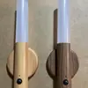 Lâmpada LED inteligente com sensor de presença, ideal para exportação internacional, que acende automaticamente à noite no corredor do guarda-roupa e funciona como luz noturna recarregável para uso doméstico.