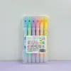 Resaltador Frutal Borrable Punta Súper Suave Color Suave y Duradero Pluma para Diario Personal Marcador Estudiante