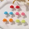 Lindos Cuentos de Hadas Estéreo Paraguas Rojo Hongo Colorido Pendientes DIY Bolsita para Pendientes Cadena para Teléfono Móvil Accesorios Colgantes