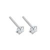 Como industria s999 aretes de plata esterlina para mujer aretes simples compactos estrellas luna aretes de bosque plata anti-obstrucción para agujero de oreja