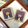 Hotong Nepal Tíbet Puro Hecho a Mano Pintado a Mano Thangka Dragón Cinco Señores Núcleo de Tarjeta 4*5