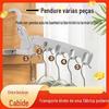 Cabide de Roupas Portátil Dobrável de Cinco Furos para Viagens de Negócios, Cabide de Plástico Multifuncional Espessado para Uso Interno Montado na Parede