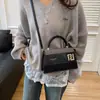 2025 Bolso de Mano de Empalme Transfronterizo Nuevo, Bolso de Mano Versátil de Moda, Diseño de Nicho, Bolso Cuadrado Pequeño de Hombro Cruzado para Mujer