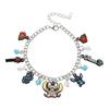 Pulsera de joyería al por mayor con colgante de aleación de puntada de animación de dibujos animados transfronterizos europeos y americanos.