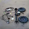 Decoración de Carretilla de Mano Eléctrica Carrito de Mudanzas Carrito de Volteo Carretilla de Mano de Almacén Centro Comercial Disco de Freno Modificado Modificación del Eje Trasero