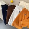 [Oferta especial] Sudadera polar bordada con dibujos animados para niños pequeños, estilo coreano, cuello redondo, invierno 2025