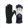 Guantes de esquí para hombre y mujer en invierno con terciopelo engrosado y palma impermeable, antideslizantes, cálidos para exteriores, terciopelo, a prueba de viento y frío para ciclismo