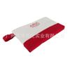 Bolsa de mano de lona de moda personalizada de fábrica en color de contraste, clutch casual con cremallera, bolsa de almacenamiento para labial y teléfono móvil para mujer, LOGOTIPO
