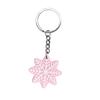 Suministro transfronterizo de llavero de PVC con colgante pequeño de copo de nieve de dibujos animados, llavero de comercio electrónico, bolsa de regalo, decoración, colgante DIY