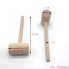 Martillo de Madera Maciza de Punto Mazo de Madera Herramienta de Semana de Agarre Haya Golpear Pintura Martillo de Juez Huevo de Oro Niños Mini Pequeño Martillo de Madera
