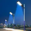 Luminária de projeto externa movida a energia solar para pátios rurais, uso doméstico LED superbrilhante alta potência iluminação de ponta, poste de luz de grande escala