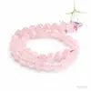Ai Yu Cristales Rosados Facetados Naturales Cuentas Sueltas Cuentas Redondas Productos Semiacabados de Cristal Accesorios para Manualidades con Cuentas S6092905