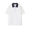 2026 Verão Novo Estilo Gola Polo Manga Curta Masculina Marca Tendência Camiseta Estilo Coreano Slim Fit Camiseta Versátil Tendência Top