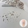 Decorações K9 para Nail Art com Strass Empilhado, Mini Strass Transparentes Brilhantes, Produtos Acabados com Strass Empilhado de Formato Único, Venda por Atacado de Bolas de Strass, Cristal de Gelo